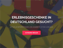 Tablet Screenshot of geschenke-erlebnis.de